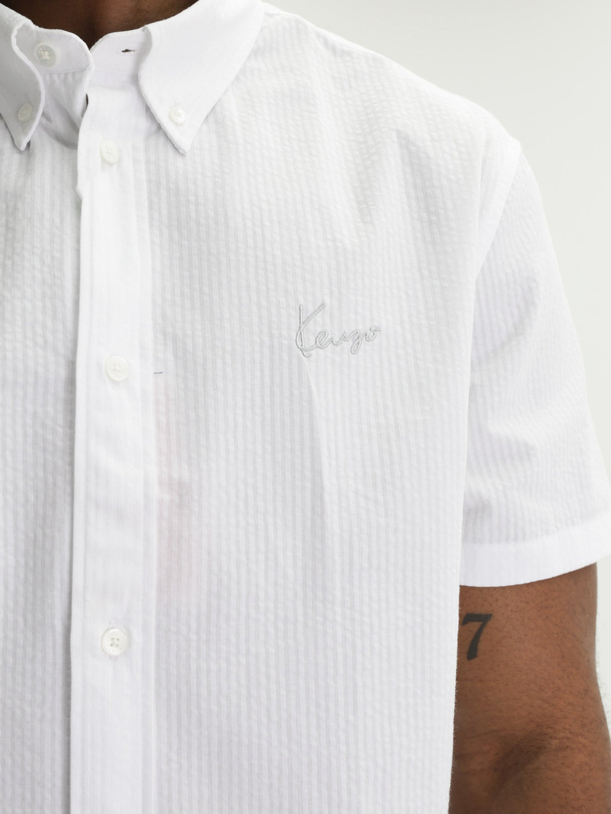 Kenzo Shirt Signature Casual Ss White