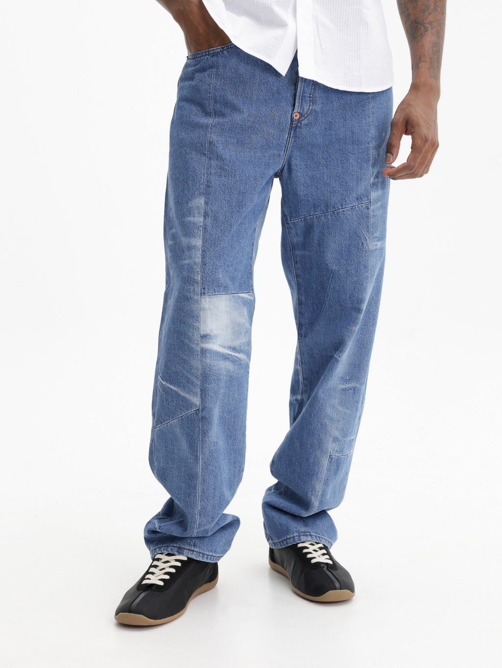 Kenzo Pants Bleached Blue Stone  Denim