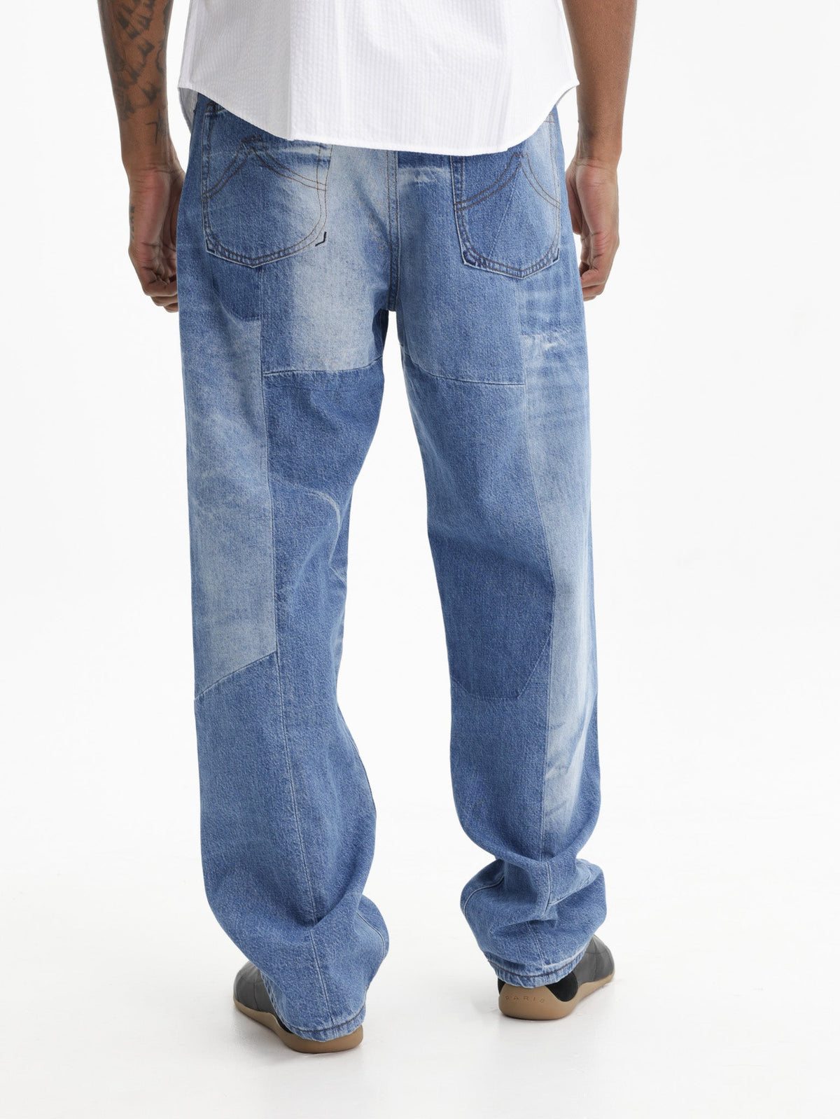 Kenzo Pants Bleached Blue Stone  Denim