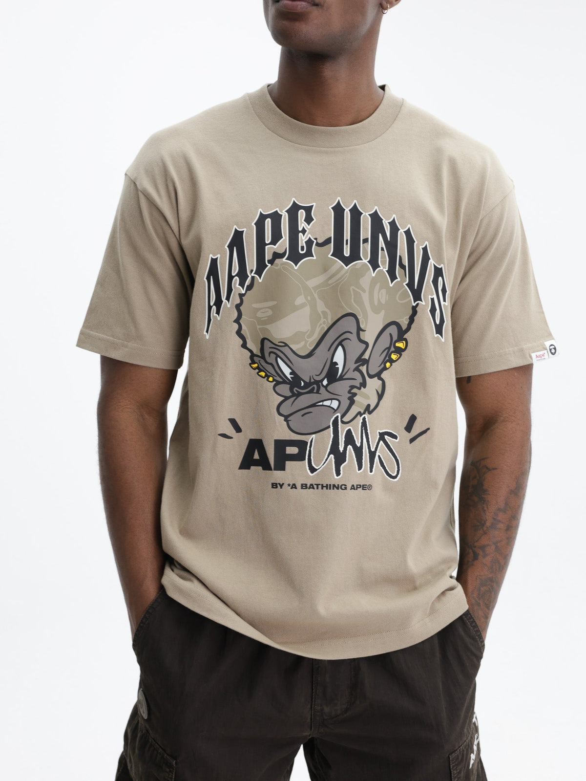 Aape Graphic Crew Beige