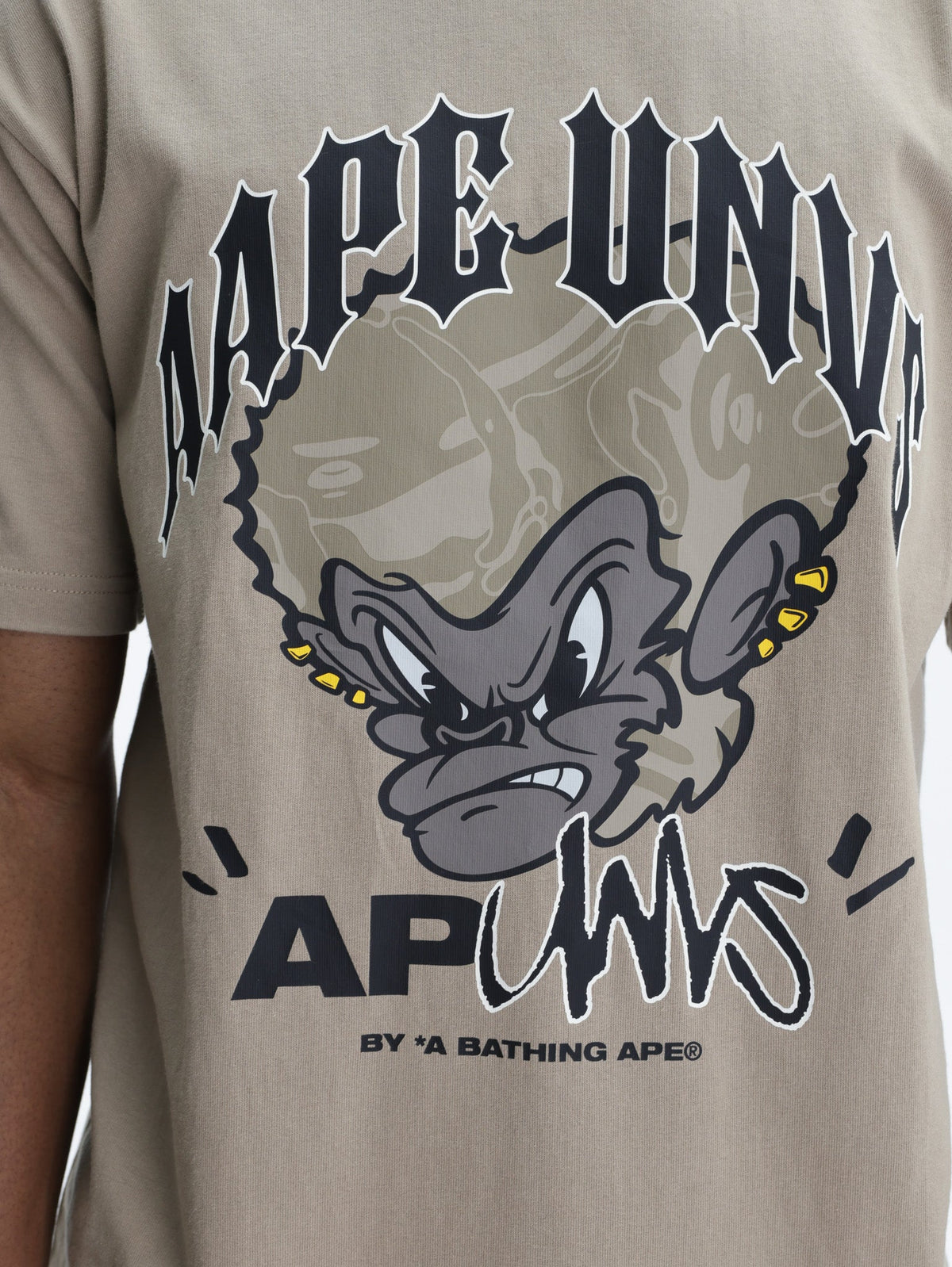 Aape Graphic Crew Beige