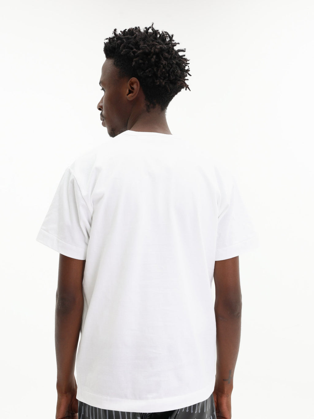 Comme Des Garcons T-Shirt Play Logo Print White