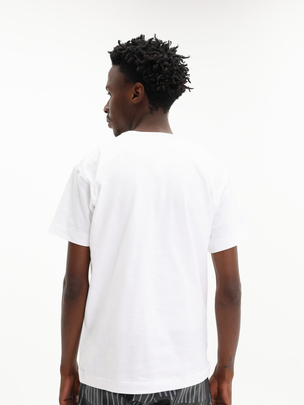 Comme Des Garcons T-Shirt Play Black Heart White