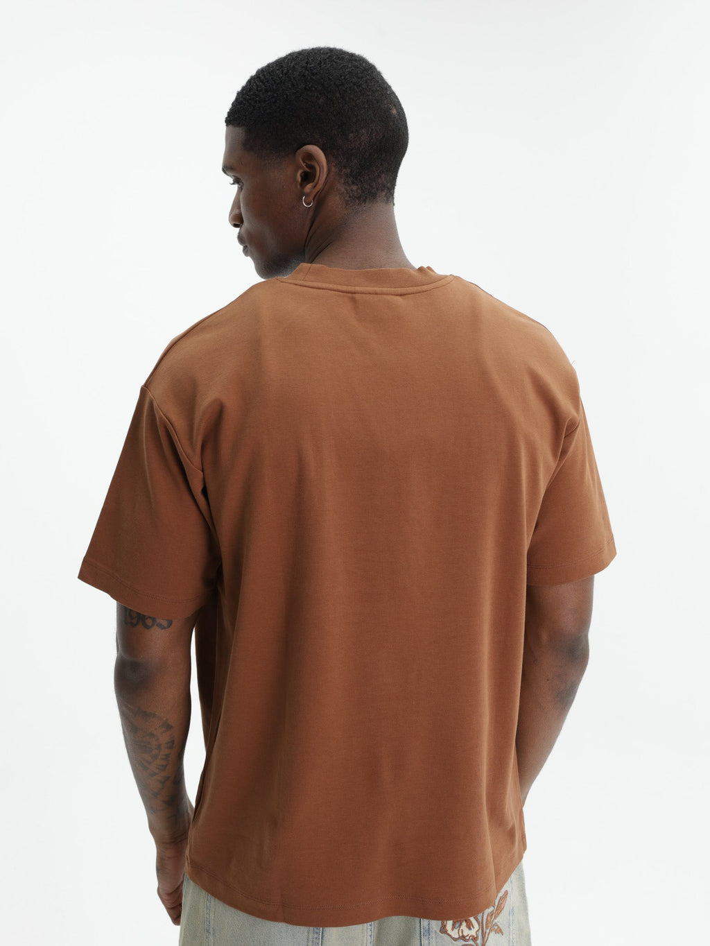 Drole T-Shirt Rum Labels Brown