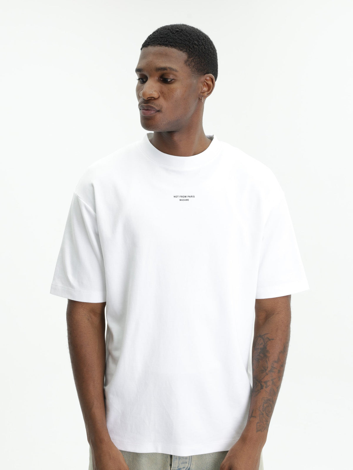 Drole T-Shirt Classic Slogan Optic White