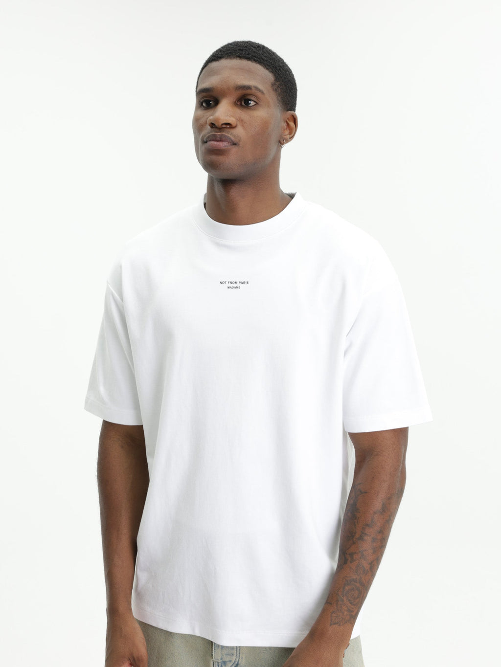 Drole T-Shirt Classic Slogan Optic White