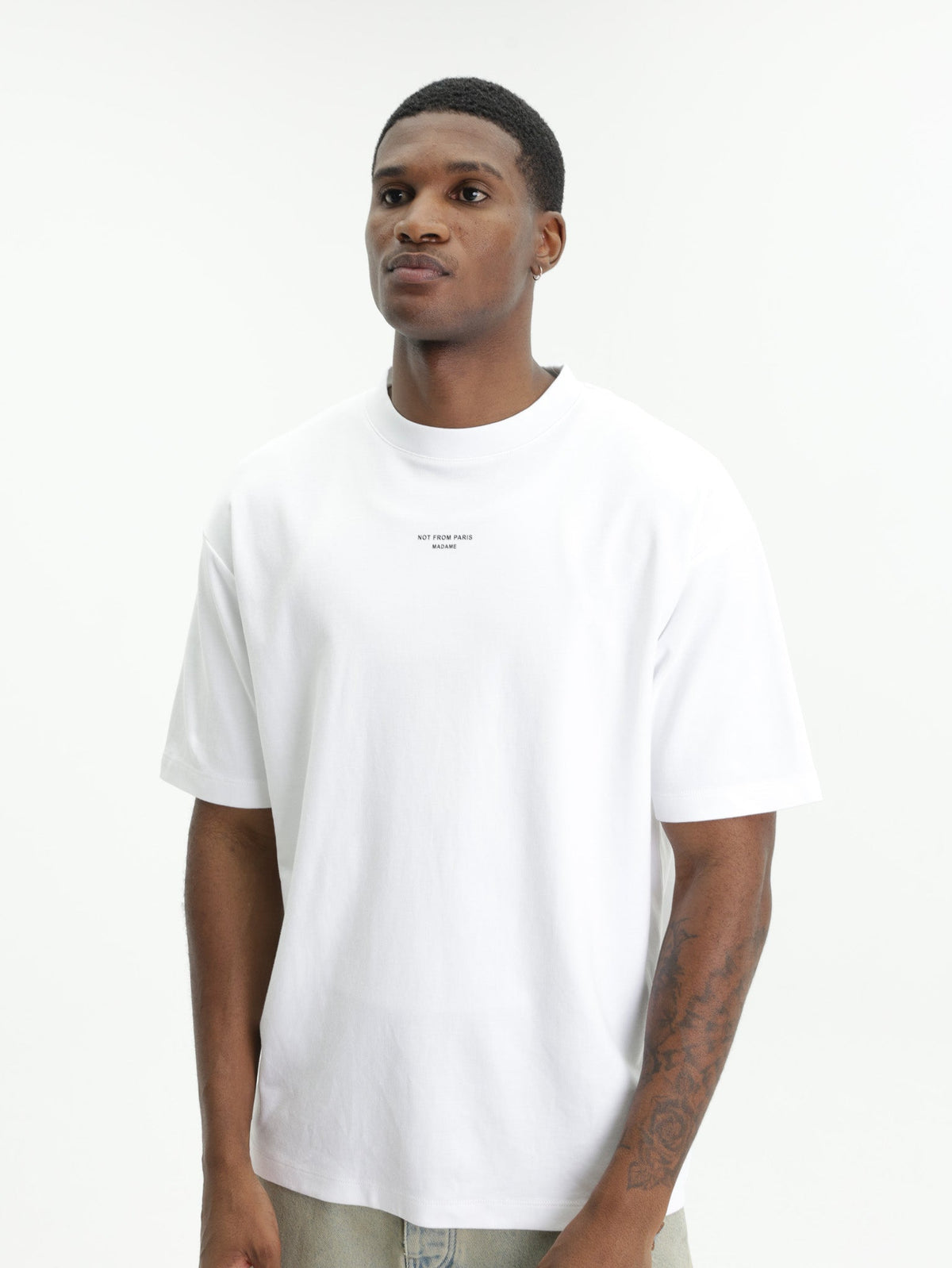 Drole T-Shirt Classic Slogan Optic White