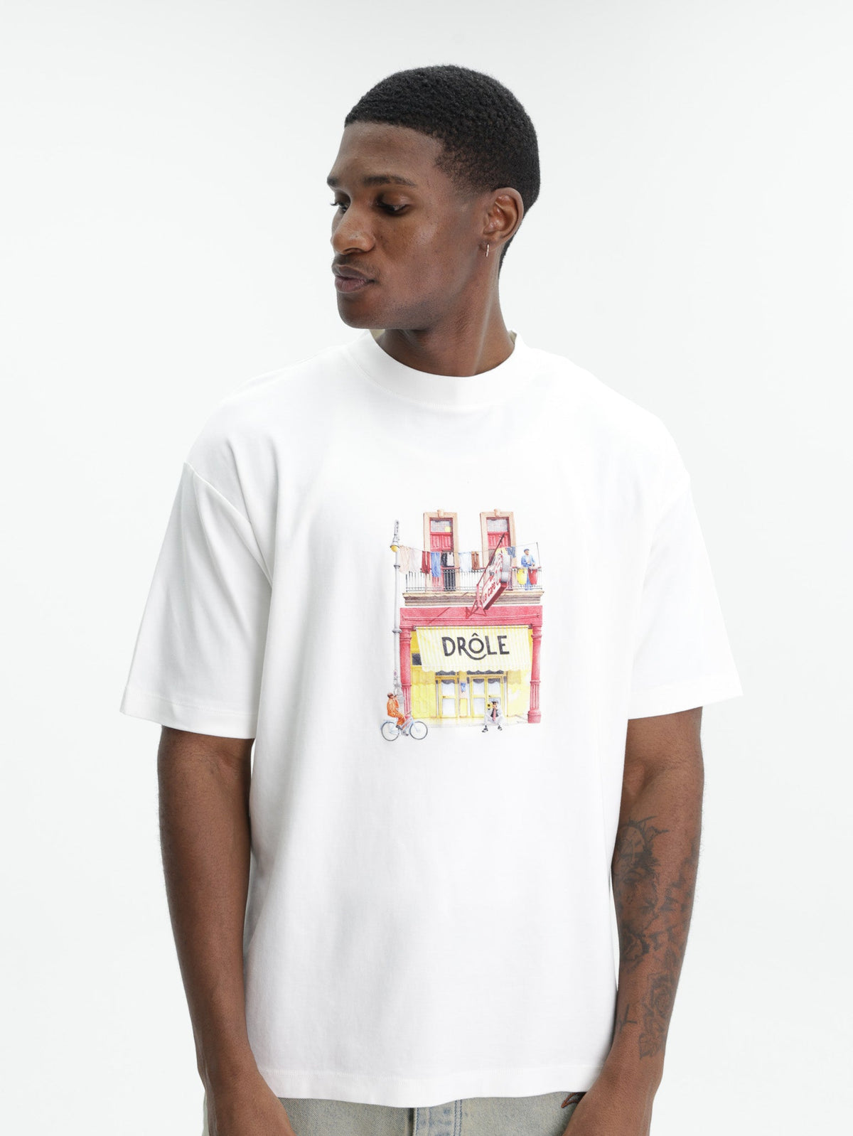 Drole T-Shirt Cafe Off White