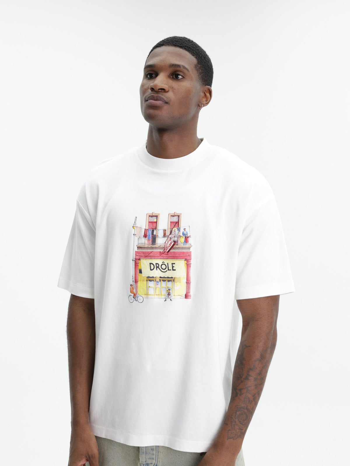 Drole T-Shirt Cafe Off White