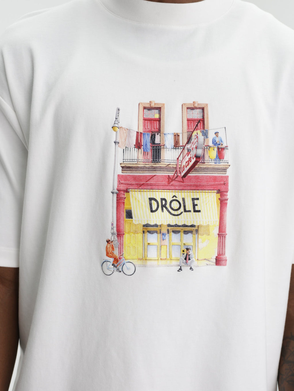 Drole T-Shirt Cafe Off White