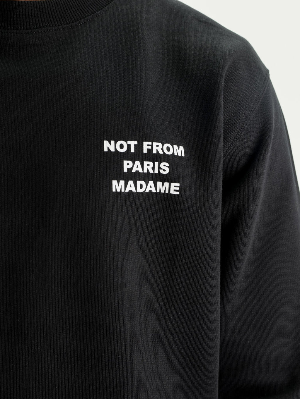 Drole Sweater Bold Slogan Black