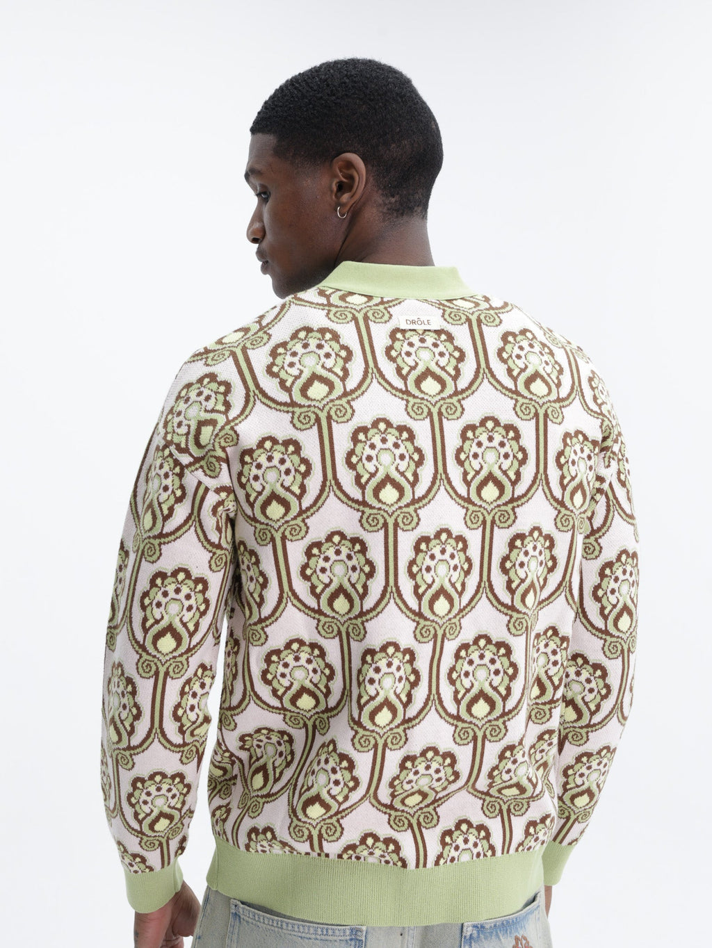 Drole Cardigan Tapisserie Florale Light Pink
