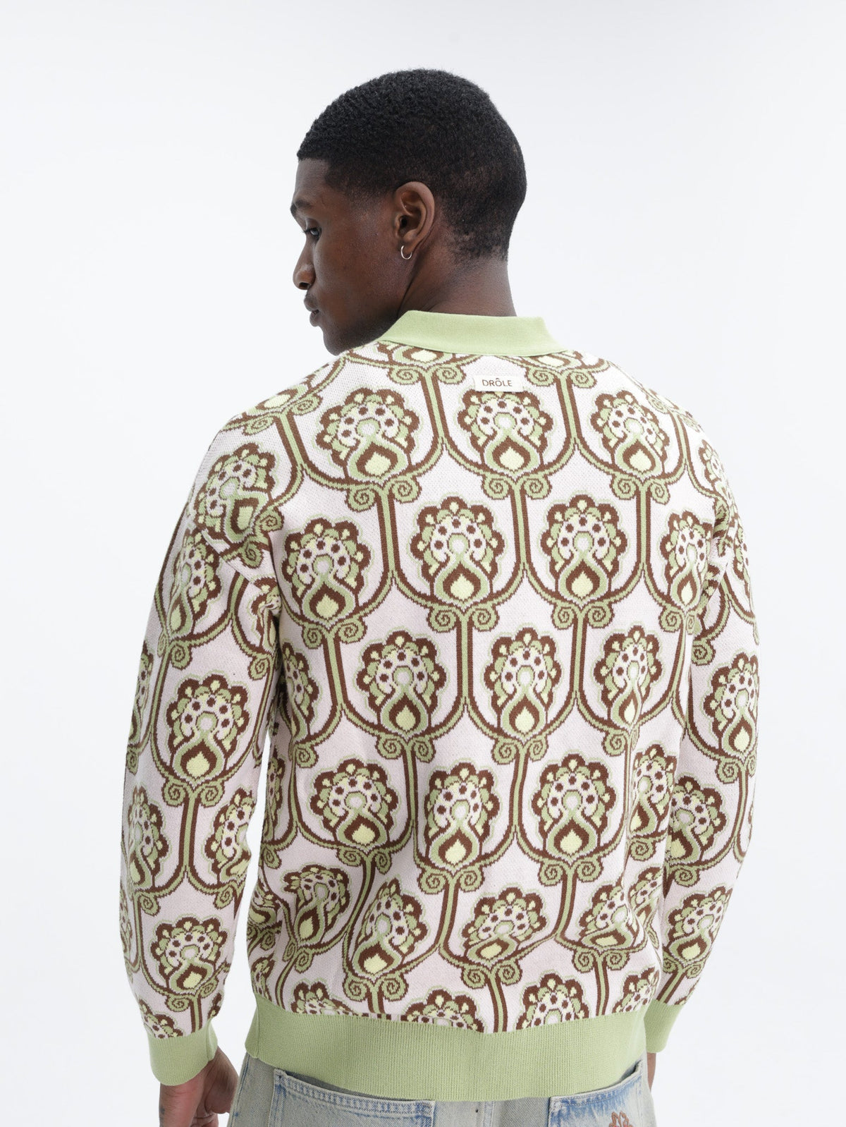 Drole Cardigan Tapisserie Florale Light Pink
