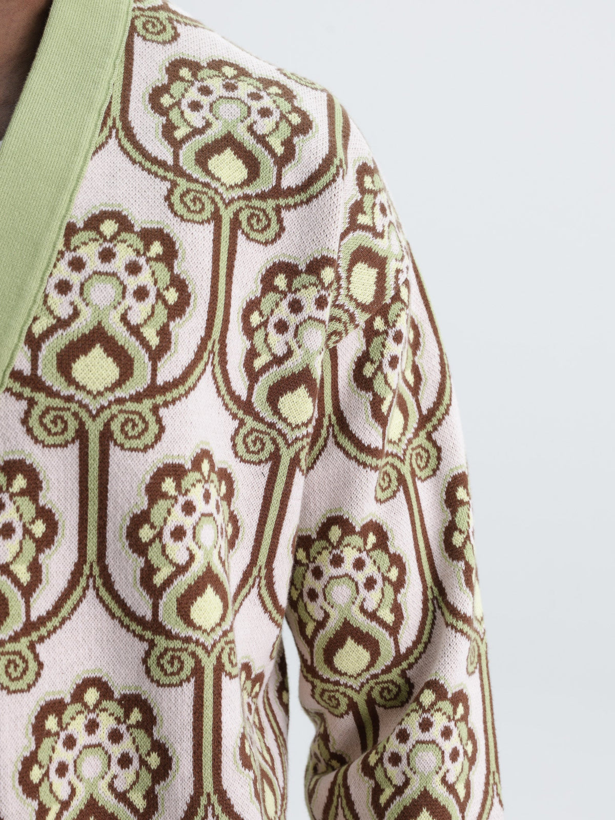 Drole Cardigan Tapisserie Florale Light Pink
