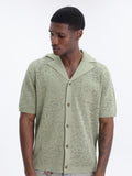 Drole Shirt Maille Dentelle Kaki