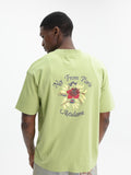 Drole T-Shirt Slogan Rose Light Olive