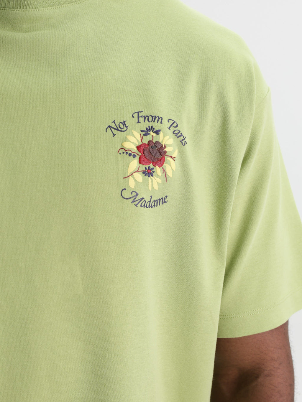 Drole T-Shirt Slogan Rose Light Olive