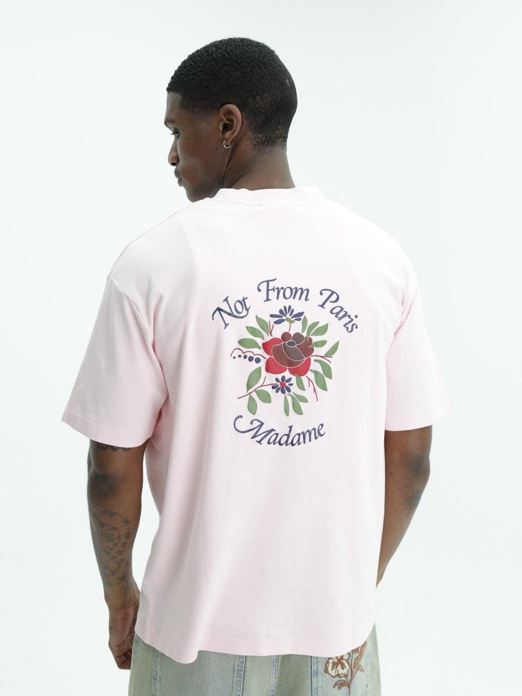 Drole T-Shirt Slogan Rose Light Pink