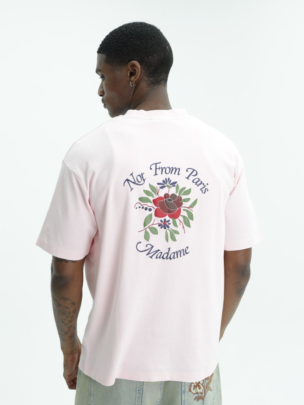Drole T-Shirt Slogan Rose Light Pink