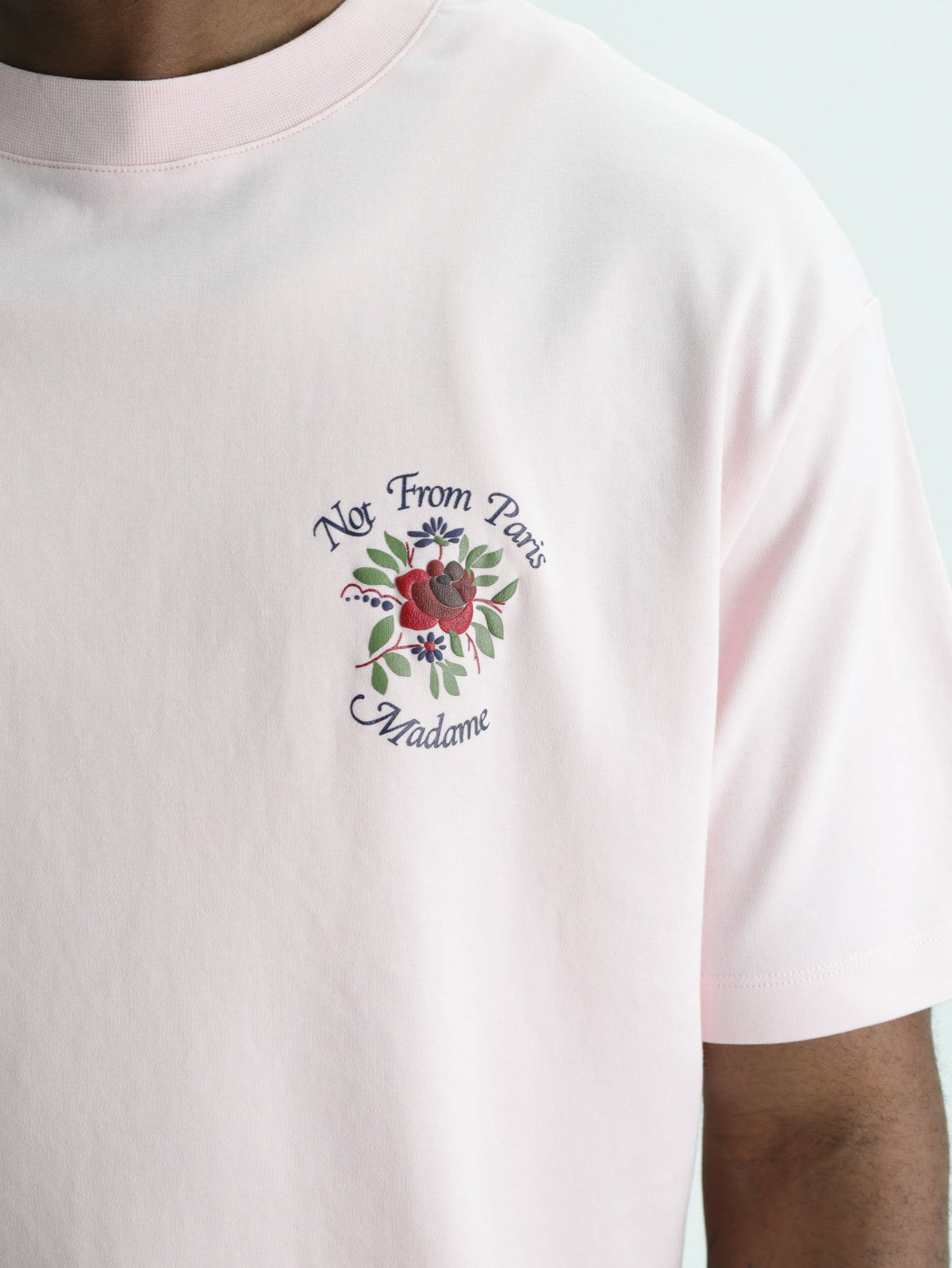 Drole T-Shirt Slogan Rose Light Pink
