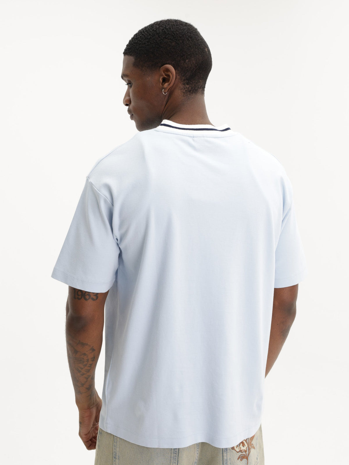 Drole T-Shirt Slogan Sport Light Blue