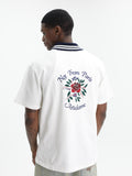 Drole Shirt Piquee Slogan Rose Off White
