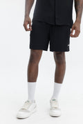 Casablanca Monogram Jacquard Volcano Silk Shorts Black