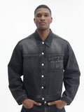 Arte Jacket Pocket Denim Faded Black