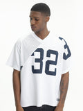 Arte T-Shirt Baseball Print V-Neck White