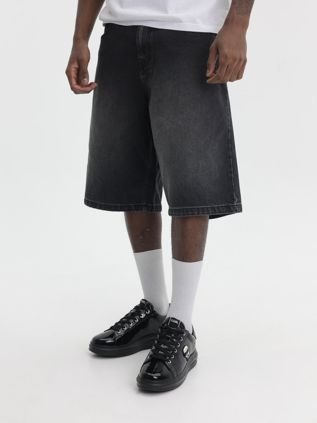Arte Shorts Pocket Denim Faded Black