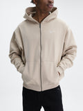 KARL KANI HOODIE ZIP UP TAUPE