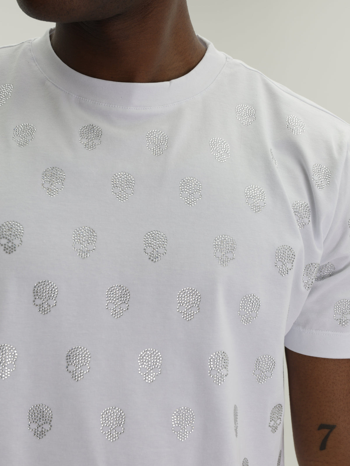 John Richmond T-Shirt Dotted Glitter White