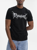 John Richmond T-Shirt White Logo Print Black