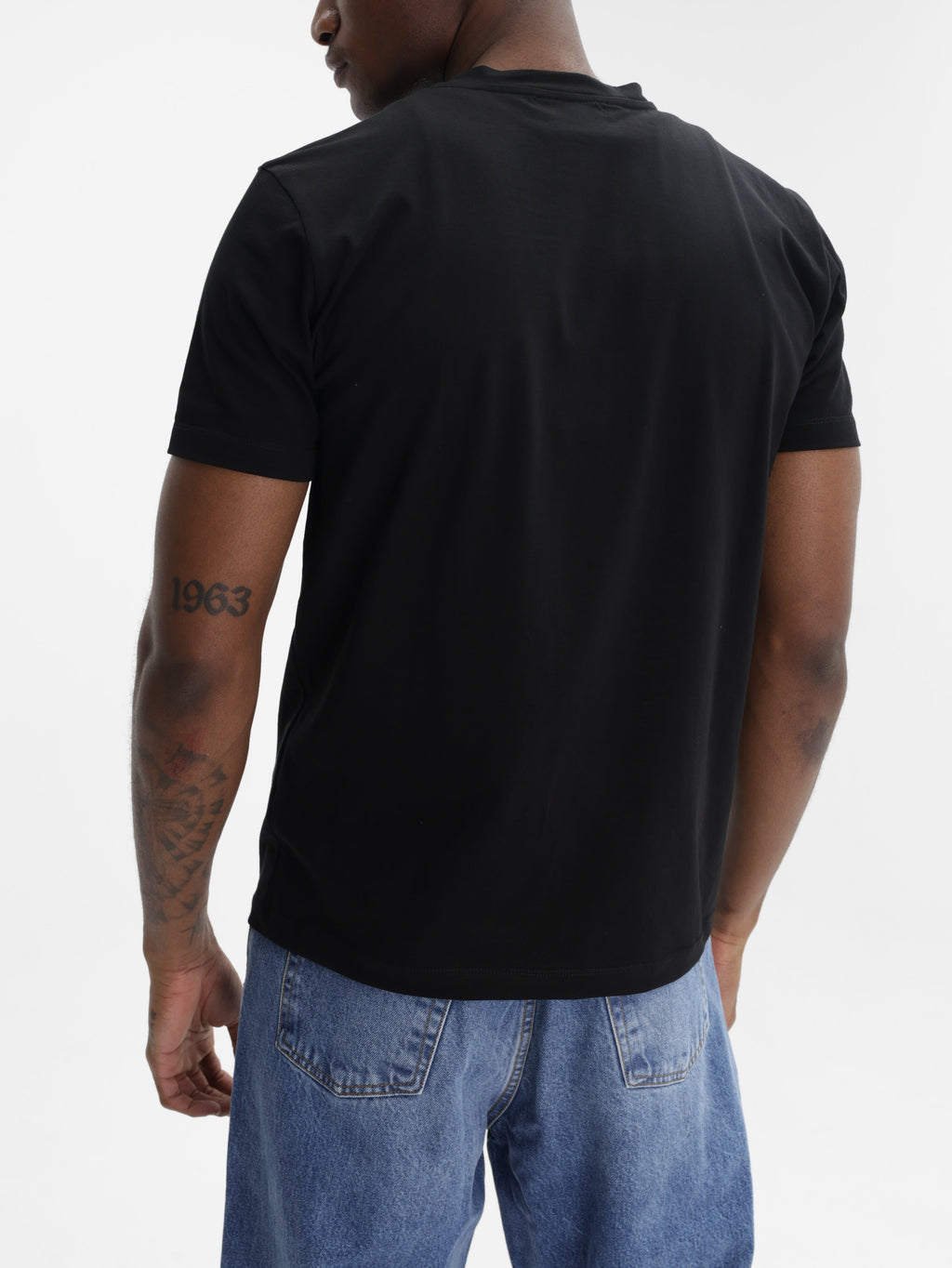 John Richmond T-Shirt White Logo Print Black