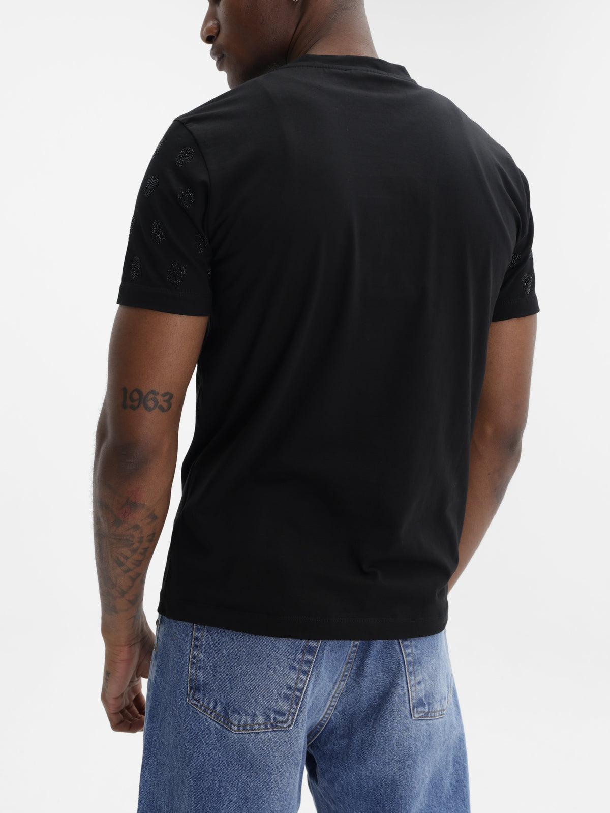 John Richmond T-Shirt Dotted Glitter Black