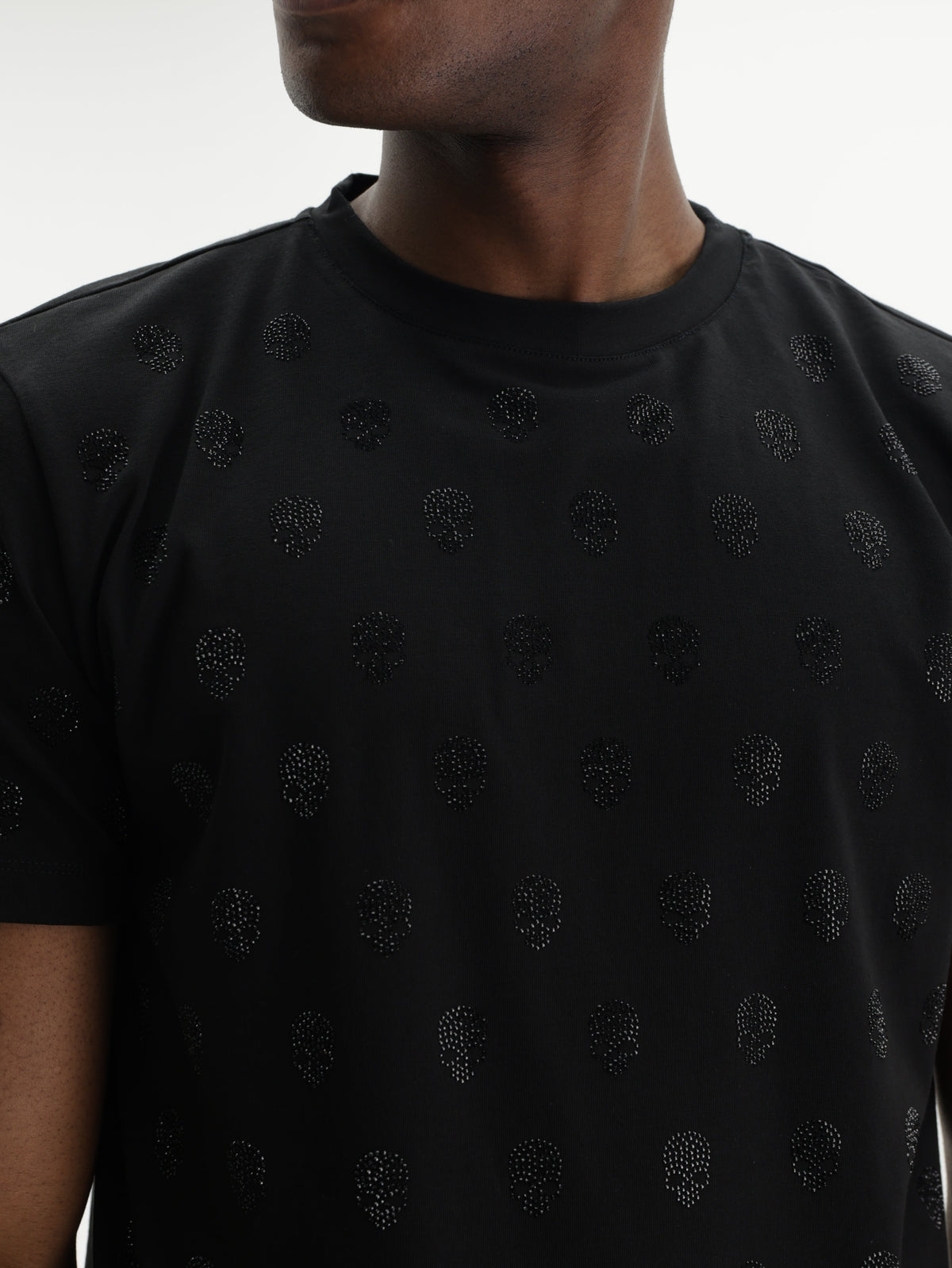 John Richmond T-Shirt Dotted Glitter Black