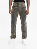 Purple Jeans Flocked Carpenter Green