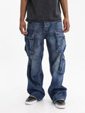 Purple Jeans Triple Pocket Cargo Indigo