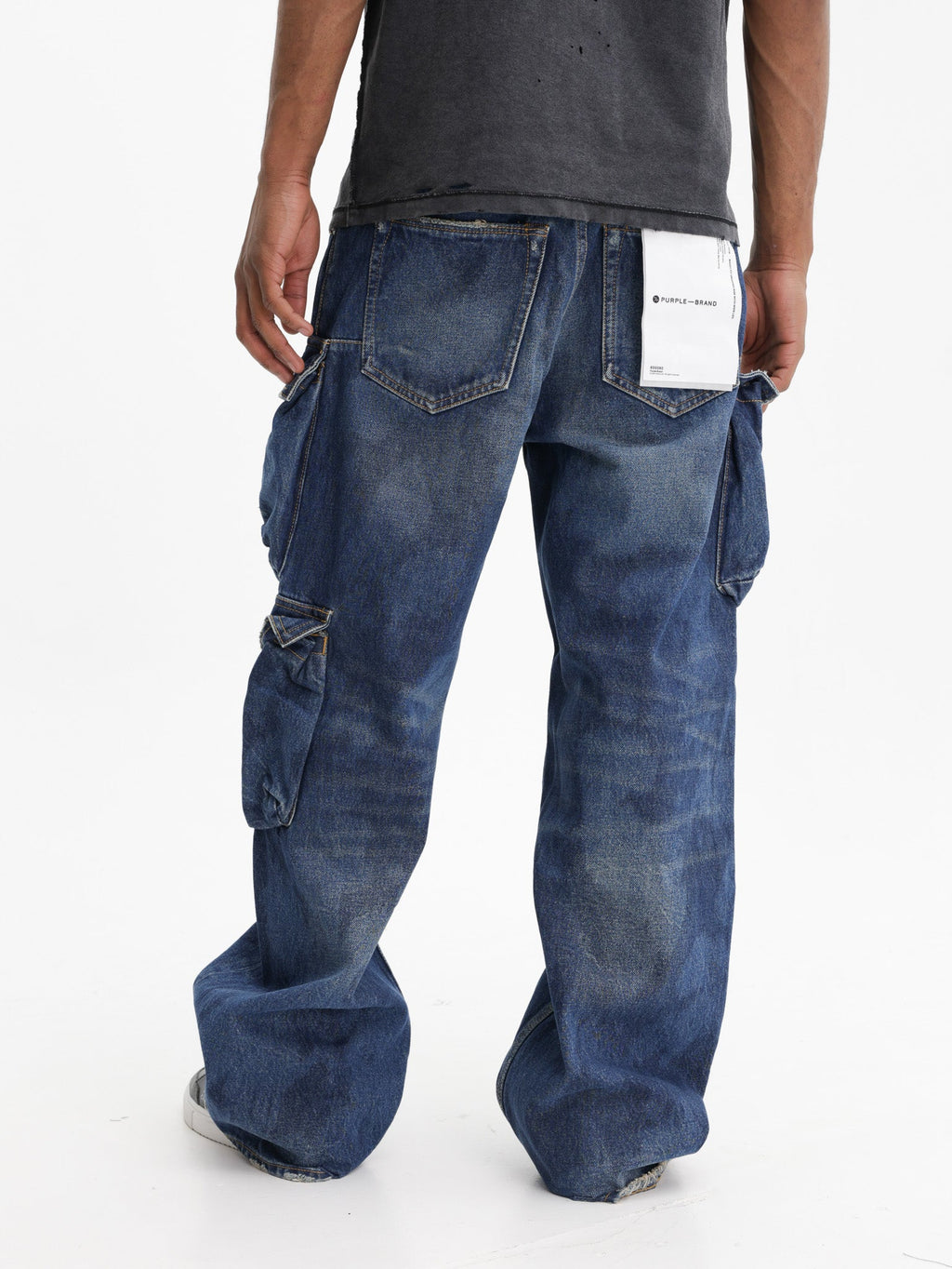Purple Jeans Triple Pocket Cargo Indigo