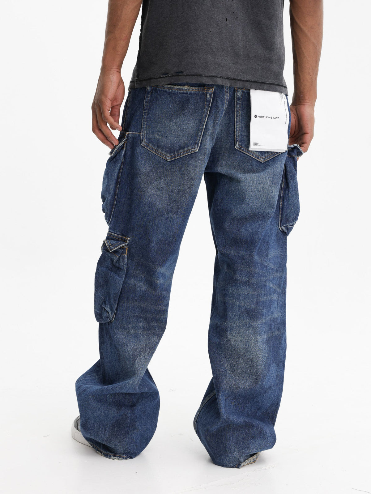Purple Jeans Triple Pocket Cargo Indigo