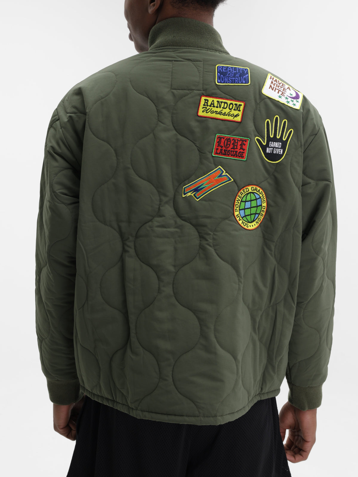 Market Jacket Logo Patchwork Green