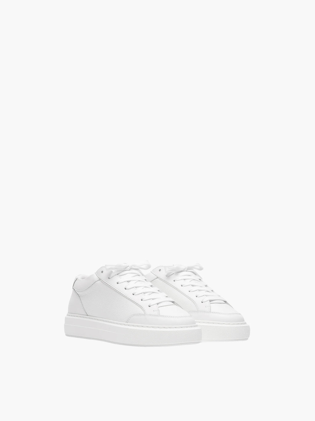 Cleens Sneakers C27 Textured Leather White