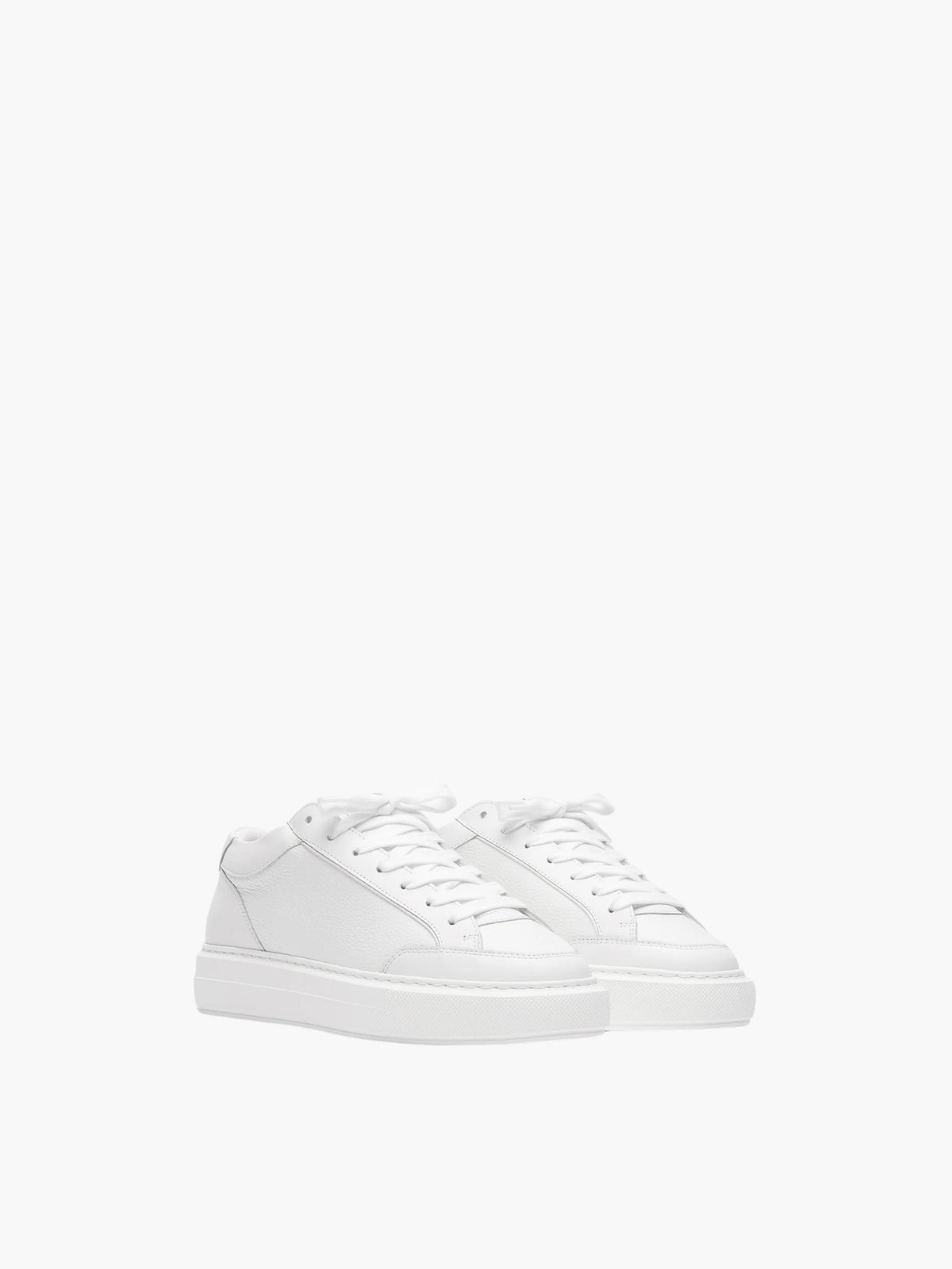 Cleens Sneakers C27 Textured Leather White