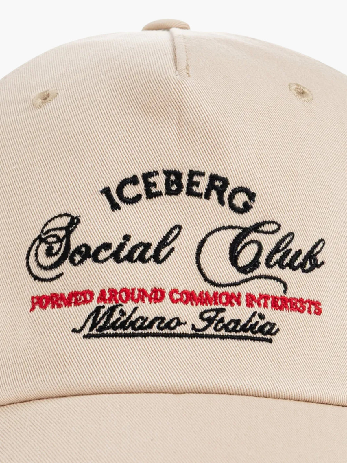 Iceberg Cap Ib  Embroided  Black