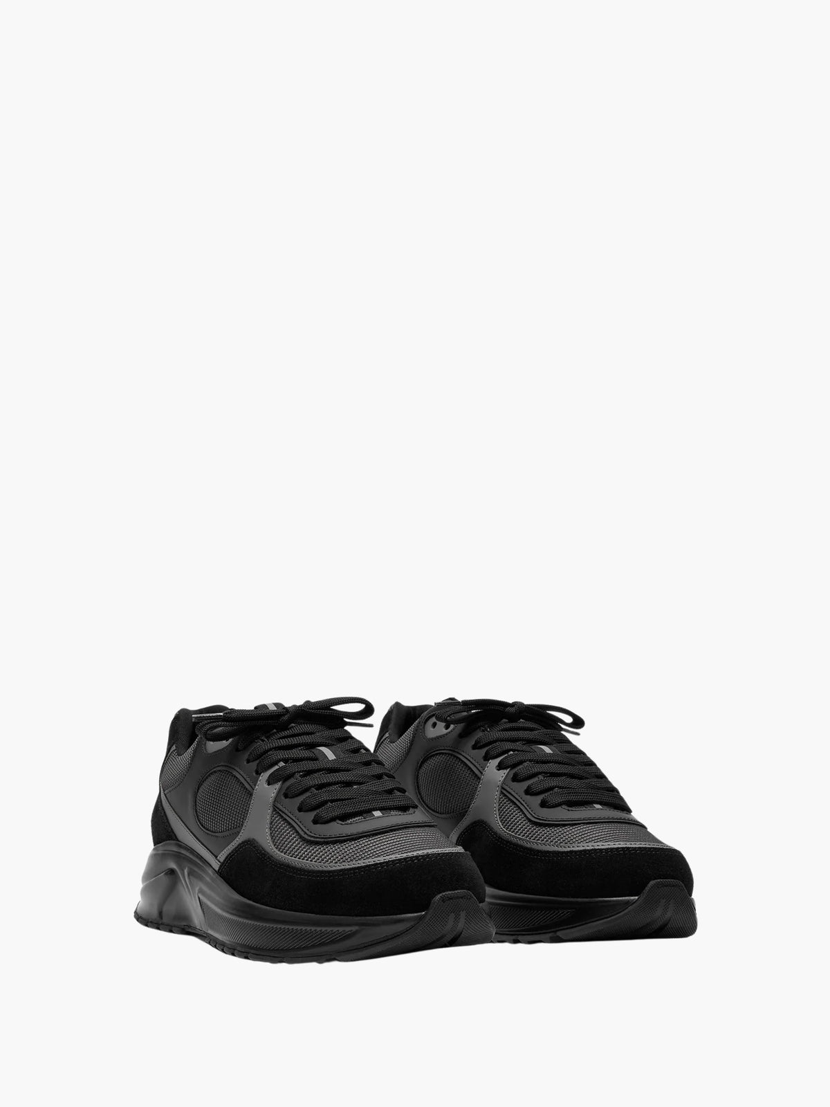 Cleens Sneakers C29 Grey Border Mesh Black