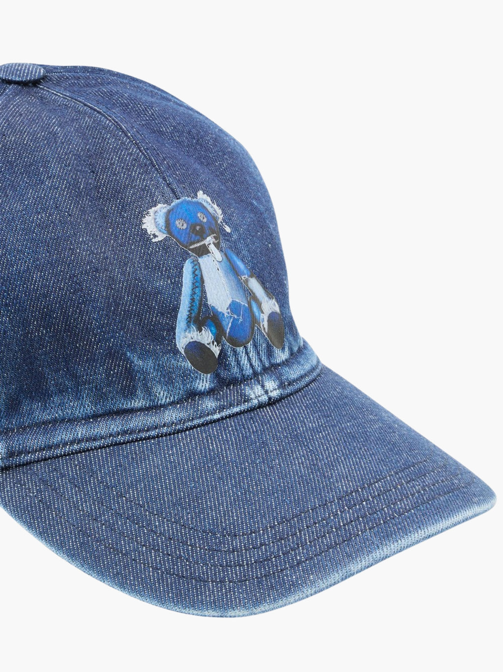 Iceberg Jeans Cap Teddy Print Denim