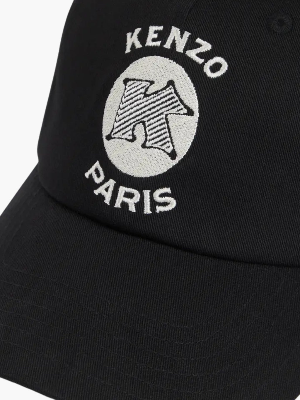 Kenzo Cap Plain Embroidery Black