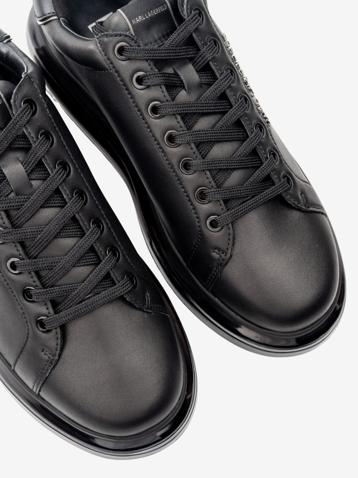 Karl Lagerfeld Sneaker Kl582 Kapri Cushion Lo Lace Lthr Black-Mono