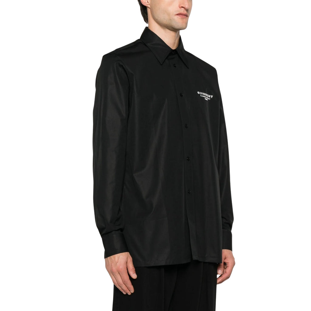 Givenchy Shirt Long Sleeve Logo Black