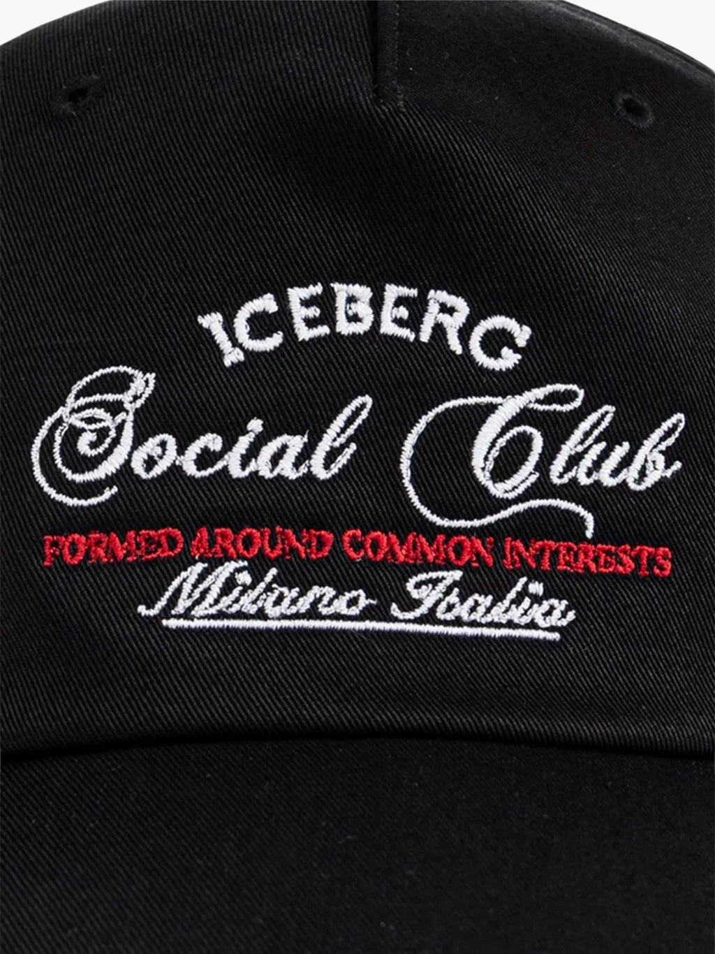 Iceberg Cap Social Club Print Beige